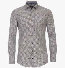 Рубашка Venti Modern Fit 123930200-100 с геометрическим рисунком