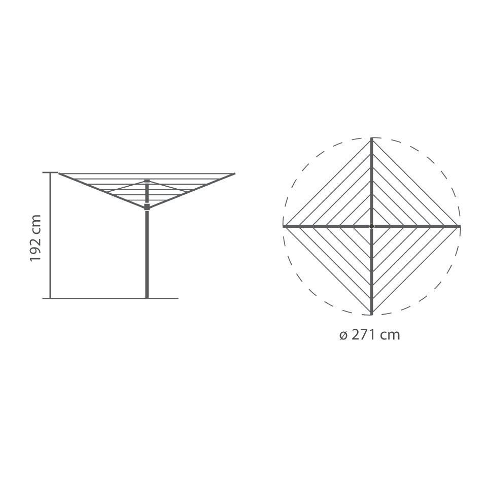 Уличная сушилка Topspinner (40 м навески), арт. 310744 - фото 3