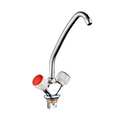 Смеситель для мойки ПСМ 117-К/77, пластиковые маховики, без гибкой подводки