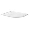BelBagno TRAY-MR-UNO-RH-120/80-550-35-W-L-CR Поддон из искусственного мрамора в комплекте с сифоном с декоративной накладкой (хром)