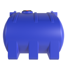 Ёмкость горизонтальная 6000л Политим 6000 л.(2350x2190x1670см;синий) - арт.560781