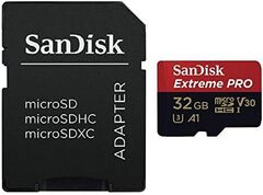 Карта памяти SanDisk 32GB Extreme PRO microSDHC + SD Adapter Black/red