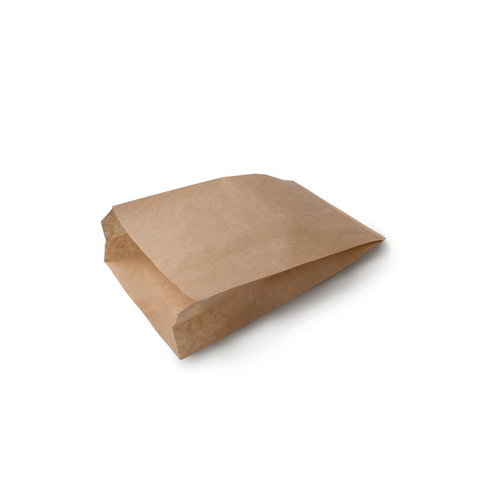Бумажный пакет с плоским дном, 90*40*205 мм, крафт