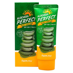 FarmStay Крем для лица и тела солнцезащитный - Aloe vera perfect sun cream SPF 50+/PA+++, 70мл
