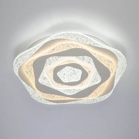Светодиодный потолочный светильник EUROSVET 90162/1 белый с Пультом