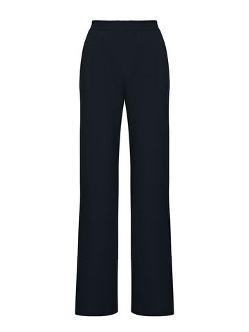Женские брюки черного цвета из 100% шерсти - фото 1