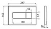 Alcaplast M378 Клавиша смыва для унитаза