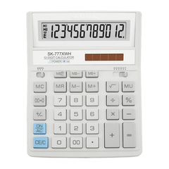 
          Калькулятор настольный SKAINER 12 Bit, LCD, 20*15.7*3.2 см, белый