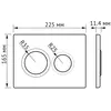 Berges 43380 Комплект : инсталляция NOVUM кнопка O2 матовый хром, унитаз VITA Rimless 49 см, сиденье дюропласт микролифт, быстросъём