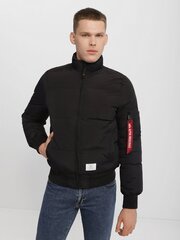 Куртка Alpha Industries MA-1 Quilted Black (Черная)