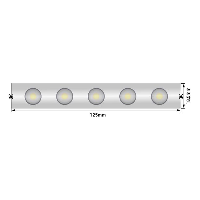 Светодиодная влагозащищенная лента SWG 18W/m 48LED/m 2835SMD дневной белый 5M SWG-248-24-NW20/45-67 008218