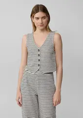 Жилет в текстурную полоску s.Oliver