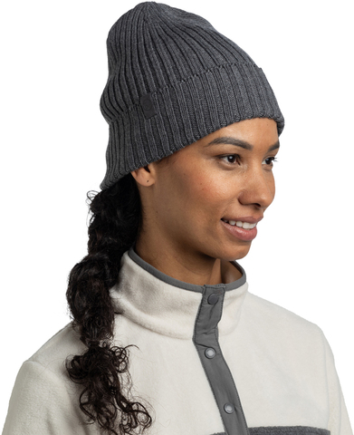 Картинка шапка вязаная Buff Knitted Norval Grey Heather - 3