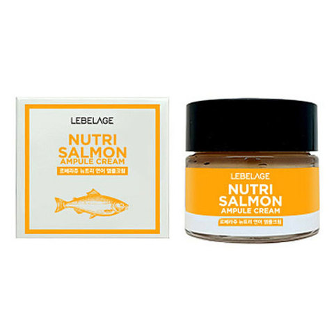 Lebelage Ampule Cream Nutri Salmon - Питательный ампульный крем с маслом лосося