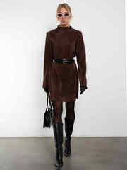 Платье Гофре (шоколадный)