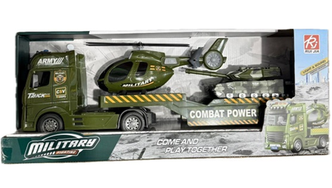 Автовоз +вертолет+танк свет+муз 59*15