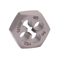 Плашка М 5,0х0,8 DIN382 (6-гранная) HSS 6g 18х7мм Bucovice(CzTool) 220050