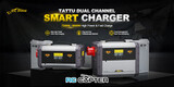 Зарядное устройство Tattu TA9000 Pro Smart Charger для 12-18S Smart Battery/LiHV | два канала | 120 А/9000 Вт