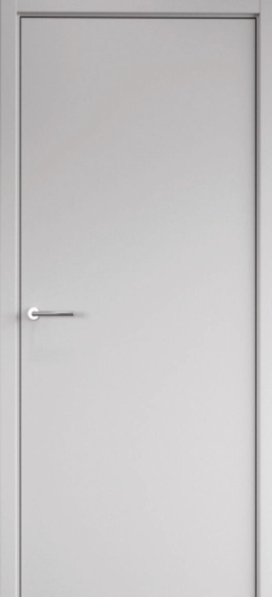 Дверь межкомнатная Альберо (Фрегат) Стиль (Эмаль) Стиль Флэт (с врезкой под замок), цвет серый, эмаль, глухая