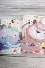 Пакет подарочный L квадратный, Зоопарк с тиснением, 38*38*20 см (Д*В*Ш), 1 шт.