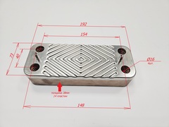 Пластинчатый теплообменник (14пл.) для VIESSMANN Vitopend 100-W A1JB/WH1B (30кВт) (арт. 7856964, 7825534)