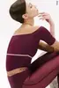 4 Sleeves Horizon leotard | wine