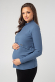 Лонгслив для беременных 17214 индиго