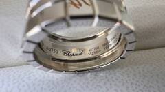 Кольцо широкое CHOPARD ICE CUBE без камней white/rose VGOLD