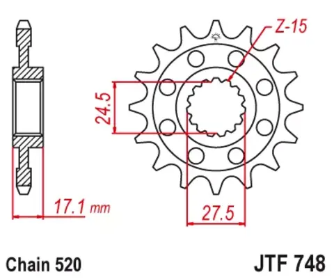 Звезда ведущая JTF748 14