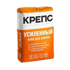 Клей для плитки усиленный Крепс 25кг