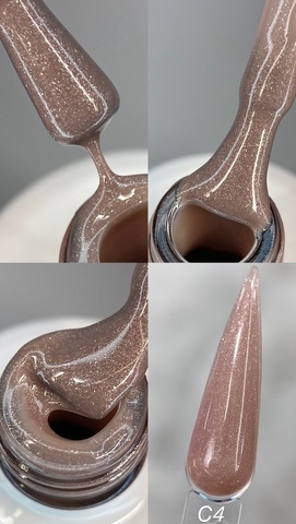 Бескислотная камуфлирующая база с блеском