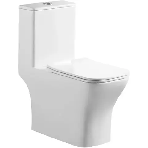 Унитаз-моноблок безободковый с сиденьем BelBagno NEON BB8617CPR-MN/SC