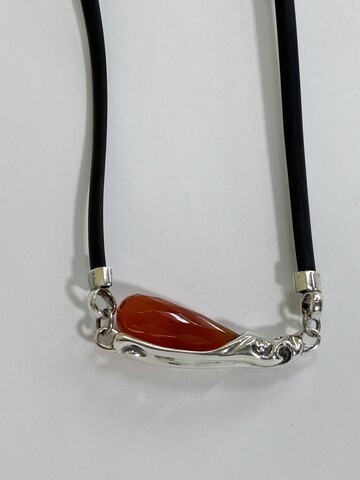 Лава (колье из серебра)