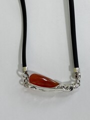 Лава (колье из серебра)