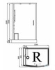 Душевая кабина 120х80х220 см BandHours Omega-3 L/R