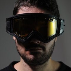 Очки кроссовые ARIETE MUDMAX GOGGLES, черный, двойная желтая вентилируемая линза без пинов 14940-NDG