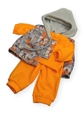 Костюм с жилетом - Оранжевый. Одежда для кукол, пупсов и мягких игрушек.