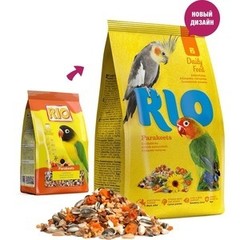 RIO корм для средних попугаев основной рацион 500г