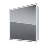Шкаф зеркальный Dreja Point 80, 99.9034, инфракрасный выключатель, LED-подстветка, розетка, белый