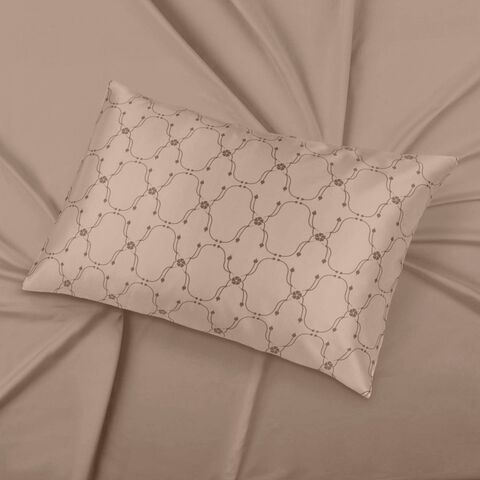 Наволочка 50x70 Mollen Узор песочно-бежевая хлопковая