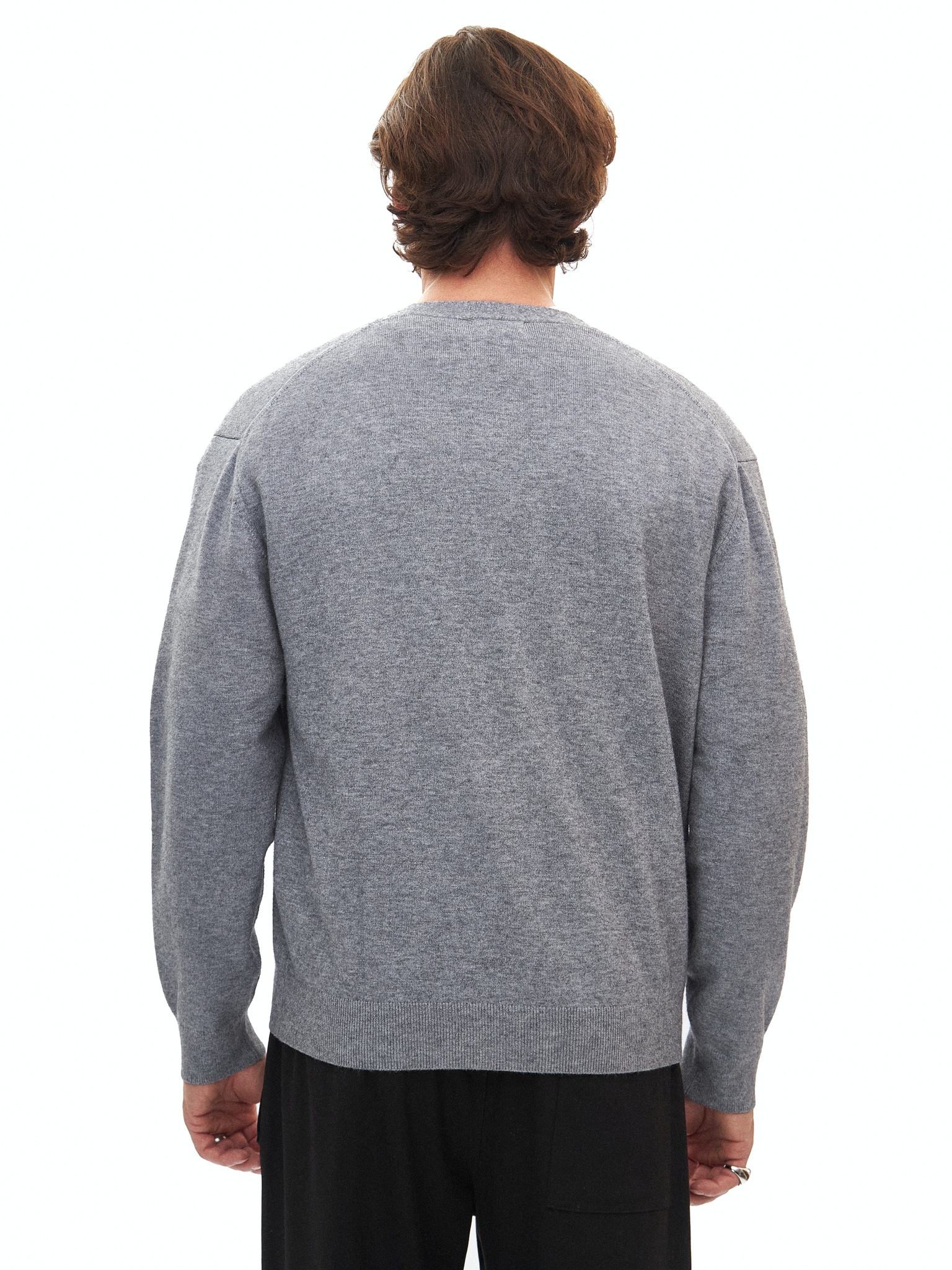 Серый кардиган Laine из тонкой шерсти