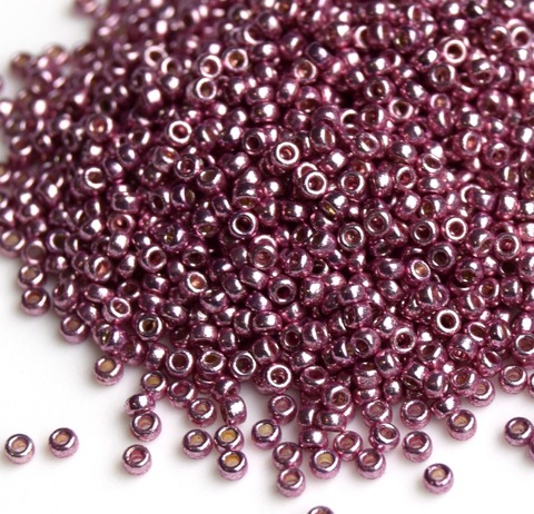 15/0 RR-4218 Бисер круглый Миюки /Miyuki round 15/0 Duracoat galvanized Dusty Orchid