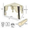 Шатер-беседка Green Glade 3176 3х3х2,5м, полиэстер