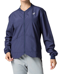 Женская толстовка Asics Club W Woven Jacket - peacoat