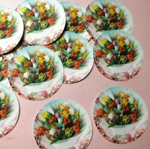 Кружочки из сахарной бумаги 