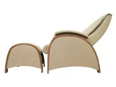 Кресло-качалка (маятник) с массажем FUJIMO BALANCE 2 Бежевый с пуфом