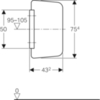 Перегородка для писсуара Geberit 115.211.TF.1