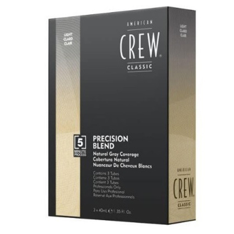 American Crew Precision Blend: Камуфляж для седых волос - светлый тон 7-8 (Natural Gray Coverage Gray Light)