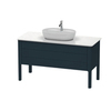 Duravit Luv Консоль из кварцевого камня толщина 20 мм, с 1-м вырезом, 20x1388x595 цвет Белый структурный LU946601717