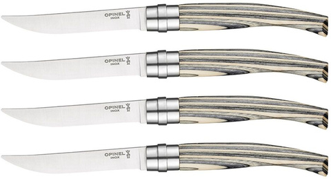 Набор ножей кухонных Opinel Table Chic №10, комплект: 4 шт., дерево, коробка подарочная (001829)